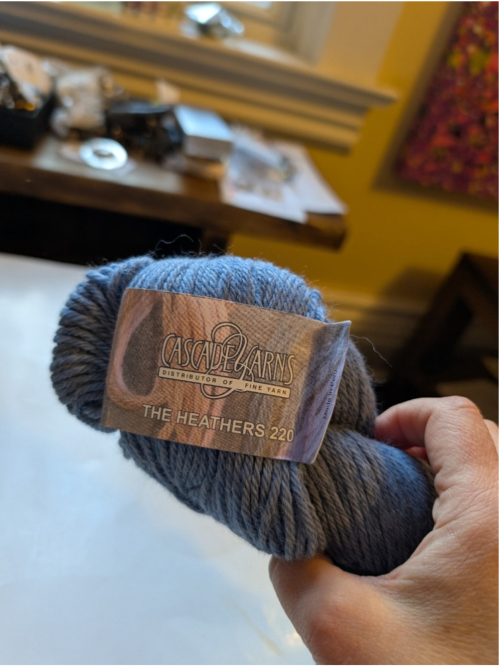Around The World Assorted Wool Yarn Bundle - Greens, Gray, Plum, Variegated - Picture 3 of 9